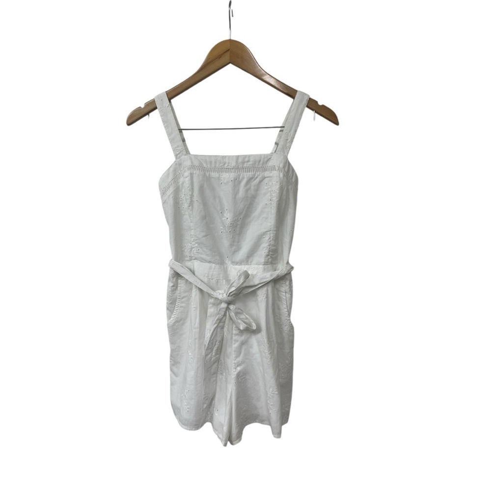 Abercrombie & Fitch NWT white eyelet lace shorts romper XS